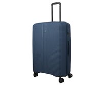 Cestovní kufr Travelite Air stripe 4W L modrá, Polypropylen