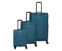 Cestovní kufry set 3ks Travelite Umbria S,M,L petrolejová, Textil