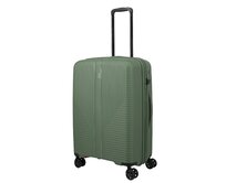 Cestovní kufr Travelite Air stripe 4W M zelená, Polypropylen