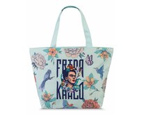 Dámská taška Frida Kahlo shopper zelená, Textil