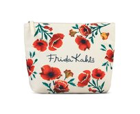 Kosmetická taška Frida Kahlo L béžová, Textil