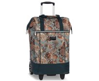 Fabrizio Nákupní taška na kolečkách PUNTA Big Wheel zelená, Textil