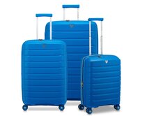 Cestovní kufry set 3ks Roncato B-FLYING S,M,L modrá, Polypropylen