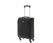 Cestovní kufr d&n 4W S černá, Textil