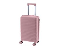 Cestovní kufr John Travel Arcadia 4W S růžová, Polypropylen