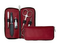 Manikúrová sada Premium Line 5-dílná červená, Kůže