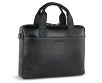 Taška na notebook Bugatti Comet 13 černá, Kůže