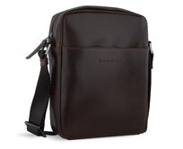 Taška přes rameno Bugatti Romano S hnědá, Kůže