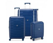 Cestovní kufry set 3ks Roncato Skyline 2.0 S,M,L modrá, Polypropylen