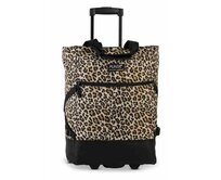 Fabrizio Nákupní taška na kolečkách PUNTA Wheel hnědá, Textil