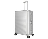 Cestovní kufr Travelite NEXT 2.0 4W L stříbrná, Aluminium
