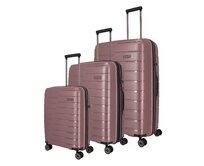 Cestovní kufry set 3ks Travelite AIR BASE S,M,L fialová, Polypropylen