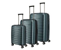Cestovní kufry set 3ks Travelite AIR BASE S,M,L modrá, Polypropylen