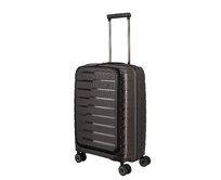 Cestovní kufr Travelite AIR BASE 4W S kapsa hnědá, Polypropylen