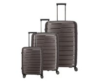 Cestovní kufry set 3ks Travelite AIR BASE S,M,L hnědá, Polypropylen