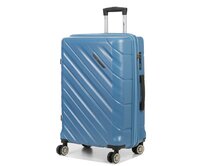 Cestovní kufr Madisson PP 4W M petrolejová, Polypropylen