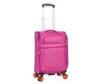 Cestovní kufr Snowball 4W S růžová, Textil
