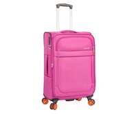 Cestovní kufr Snowball 4W M růžová, Textil