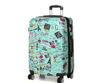 Cestovní kufr MADISSON 4W ABS M tyrkysová, ABS / Polykarbonát