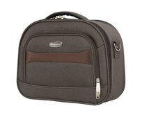 Kosmetický kufřík Madisson M hnědá, Textil