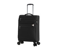 Cestovní kufr Snowball 4W S černá, Textil