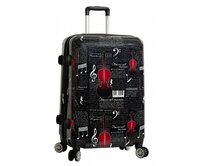 Cestovní kufr MADISSON 4W ABS M černá, ABS / Polykarbonát