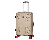 Cestovní kufr Lee Cooper M šampaňská, ABS