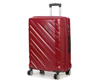 Cestovní kufr Madisson PP 4W M vínová, Polypropylen