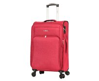 Cestovní kufr Snowball 4W M červená, Textil