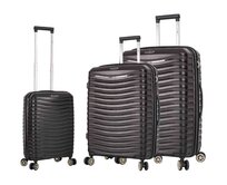 Cestovní kufry set 3ks Snowball  Waves PP 4W S,M,L černá, Polypropylen