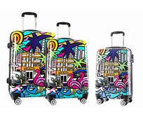 Cestovní kufry set 3ks Madisson S,M,L vícebarevná, ABS / Polykarbonát