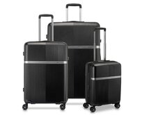 Cestovní kufry set 3ks Roncato AIRGLAM S,M,L černá, ABS / Polykarbonát