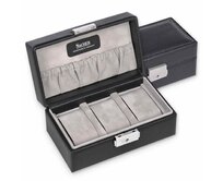 Kazeta na hodinky 3 Sacher tamigi sport černá, Kůže