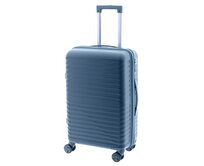 Cestovní kufr John Travel Arcadia 4W M modrá, Polypropylen