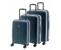 Cestovní kufry set 3ks Gladiator Calypso S,M,L petrolejová, Polypropylen