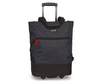 Fabrizio Nákupní taška na kolečkách PUNTA Wheel černá, Textil