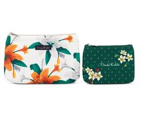 Set 2ks kosmetických tašek Frida Kahlo S,L bílá, Textil