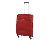 Cestovní kufr Dielle 4W M červená, Textil