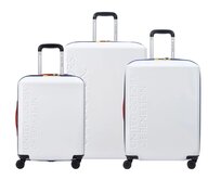United Colors of Benetton Cestovní kufry set 3ks Benetton United by Delsey S,M,L bílá, ABS / Polykarbonát