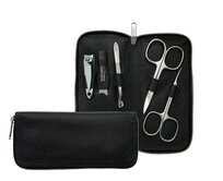 Manikúrová sada Premium Line 5-dílná černá, Kůže