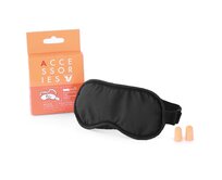 Roncato maska na oči + chrániče sluchu černá, Textil