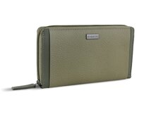 Dámská peněženka Bugatti Sina zip Long zelená, Kůže