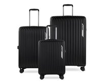 Cestovní kufry set 3ks Bugatti Hera S,M,L černá, Polypropylen