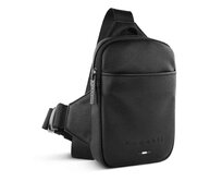 Taška cross mini Bugatti Rico černá, Polyuretan