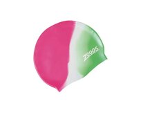 Zoggs Čepice plavecká Jr Silicone Cap Multi Colour růžová/zelená růžová/zelená