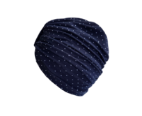 Ebbie Bavlněný turban - PUNTÍKY NA MODRÉ Velikost: 57 57