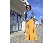 Ebbie Sukně dlouhá mačkaná viskóza - HOŘČICOVÁ Velikost: XL/XXL XL/XXL