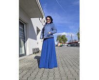 Ebbie Sukně dlouhá mačkaná viskóza - TMAVOMODRÁ Velikost: XL/XXL XL/XXL