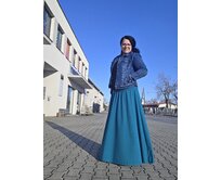 Ebbie Sukně dlouhá úplet - PETROLEJOVÁ Velikost: XL/XXL XL/XXL