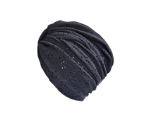 Ebbie Turban madeira  - ČERNÝ Velikost: 54 54